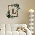 thumbnail image 1 of BKER Wooden Alphabet Wreath For Wall Home Living Room Bedroom Decorative Letter Sign With Hook And Rope For DIY Word Display, 1 of 4