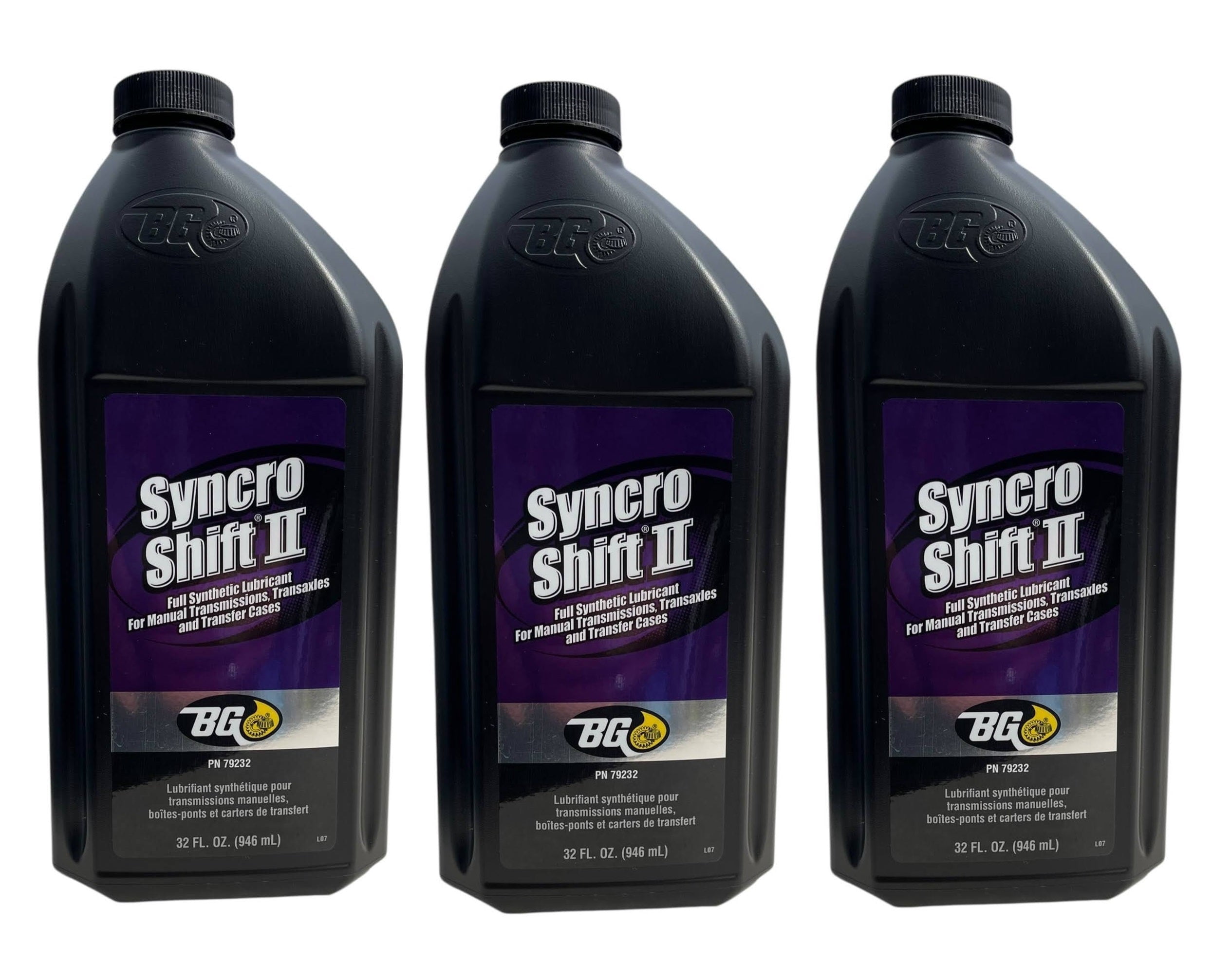 BG Syncro Shift II PN 792 Synthetic Gear Lubricant - Fluid for Manual Transmissions and Trans-Axle