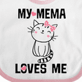 thumbnail image 4 of Inktastic My Mema Loves Me Girls Girls Baby Bib, 4 of 4