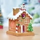 thumbnail image 5 of Naiovety Hermosa estatuilla de con paisaje de pueblo navideño para decoración navideña Kits de decoración para fiestas Amarillo Pequeño, 5 of 6