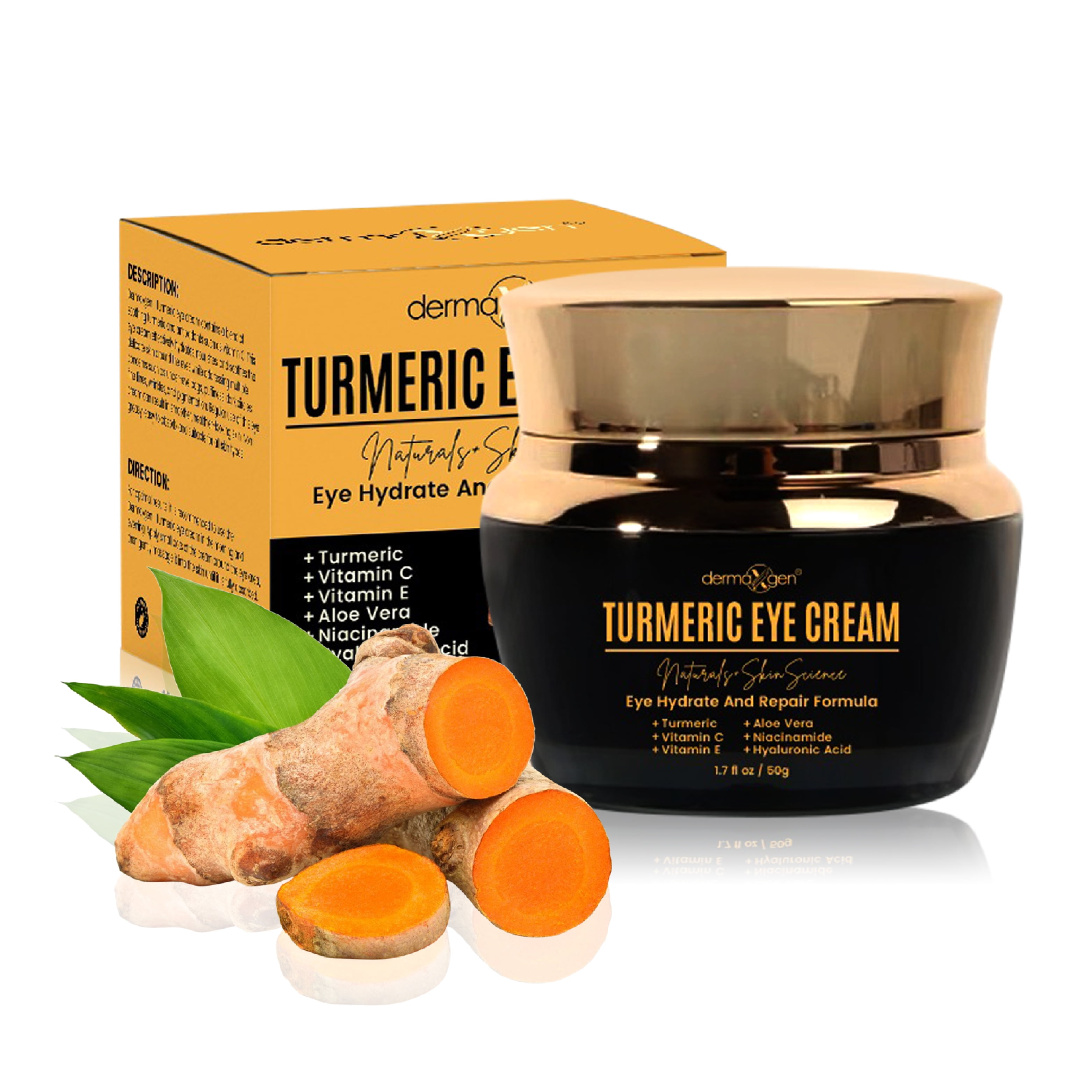 Dermaxgen Turmeric + Vitamin C Eye Cream - Booster Anti Aging Eye Cream 