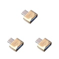 thumbnail image 3 of maskred New Arrival High Transmission USB 3.1 Phone Camera TF Memory Card Reader OTG Adapter Type-c Port Golden no chain 3Set, 3 of 6