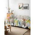 thumbnail image 3 of Easter Bunnies Couch Cover, Spring Eucalyptus Easter Eggs Gray Wooden Sofa Cover Blanket for Loveseat Couches, Sectional Sofa Slipcover Furniture Protector for Living Room Bedroom 71''x118'', 3 of 9