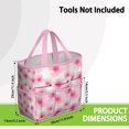thumbnail image 3 of Garden Tool Bag,Pioneer Flower Floral Print Pattern Garden Tool Organizer,Garden Gifts,Waterproof Multi-Pocket Garden Tool Storage 11.8x5.5x11.4 Inch(Tools NOT Included), 3 of 6