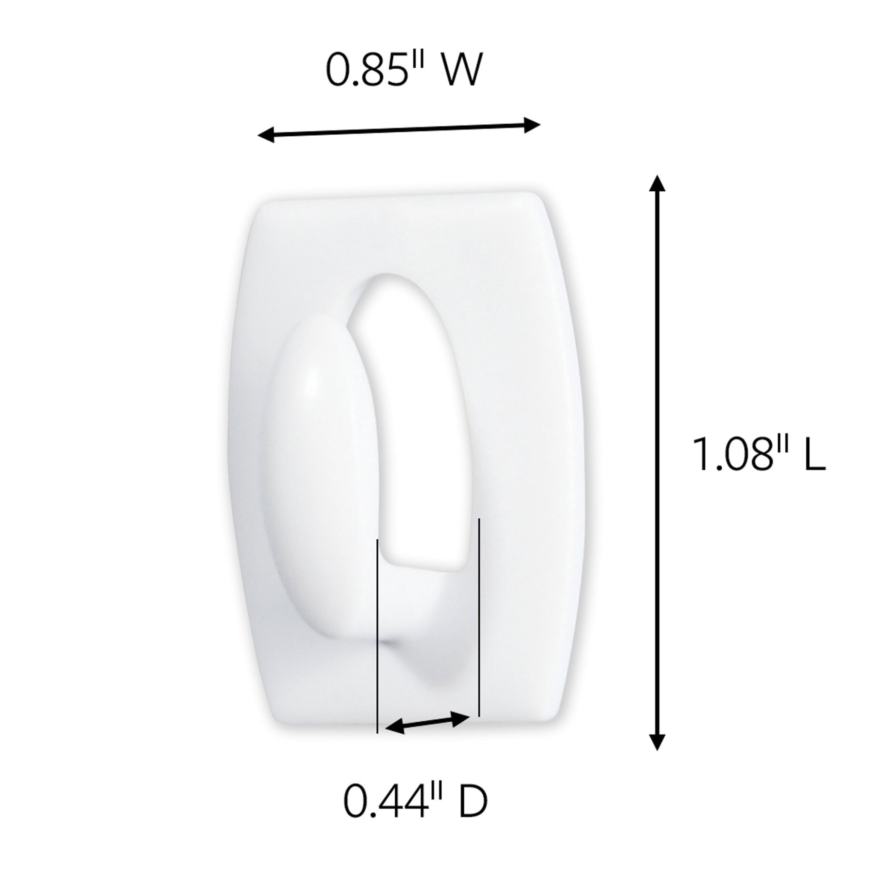 3M Command Mini Hooks, White, 6 Per Pack, 6 Packs