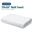 thumbnail image 2 of Aquaterior 29"x56" White Bath Towel Highly Absorbent Bathroom Hotel, 2 of 8