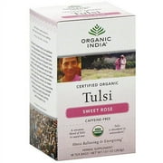 Organic India Tulsi Sweet Rose Bags, 18ct (Pack of 6)