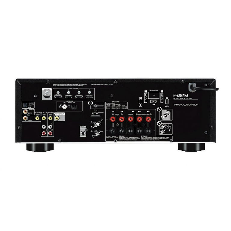 Yamaha, 4K Bluetooth AV Receiver 5.1-Channel RX-V385, Black