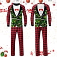 thumbnail image 3 of Pijamas de Navidad a juego para la familia, camisas y pantalones de 2 piezas, talla grande, hombres y mujeres, 3 of 4