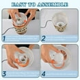 thumbnail image 4 of Touch-Control 3-Color Desk Lamp with Plug – Energy-Saving LED + 3 Simultaneous Charging Ports Kawaii Happy Witches, 4 of 8