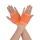 thumbnail image 1 of INSPIRAR CHIC Guantes de Malla Sin Dedos para Mujeres, Accesorios de Disfraz de Fiesta Elegante de los Años 80, Guantes de Red Cortos - 1 Par Naranja, 1 of 5