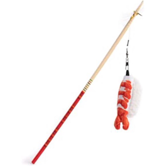 shiyou-Cat Toys for Indoor Cats - Interactive Fishing Pole Cat Toy Infused with Catnip - Cute Cat Toys Offer Endless Fun | New Deep Sea Fishing Pole Gift for Kittens | Sushi
