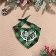 thumbnail image 4 of TZYUDK Pet Christmas Tartan Plaid Dog Bandana Scarf Costume for Small Medium Large Dogs Cats D Cloth, 4 of 5
