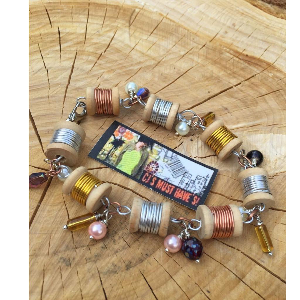 100Pcs Wooden Empty Thread Spools DIY Roller Natural Color Sewing Craft Set 