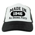 thumbnail image 3 of 80th Birthday Gifts for All Made in 1946 All Original Parts Turning 80 Birthday Party Trucker Hat Black, 3 of 8