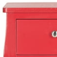 thumbnail image 4 of SAFAVIEH Thelma Solid Rustic End Table with Storage Drawer, Hot Red, 4 of 6