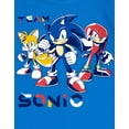 thumbnail image 4 of SEGA Sonic The Hedgehog Tails Knuckles Little Boys Thermal T-Shirt Pants Blue 7-8, 4 of 5