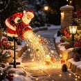 thumbnail image 4 of 2026 New Santa’s Magic Pour–Flowing Led Christmas Garden Light, Santa claus ground lights, Solar-Powered Santa Christmas Cascade Solar garden Light, Christmas Decor for Lawn, Patio, Pathway, 4 of 6