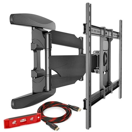 Screen Wall Mount Extension Bracket - Mountio Heavy Duty Full Motion Articulating Tilt Swivel TV Wall Mount Extension Universal Bracket for 40”-70” Flat Screen LED OLED QLED Televisions