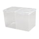 thumbnail image 4 of Caja portátil para guardar hisopos de maquillaje con 2 compartimentos Claro, 4 of 9