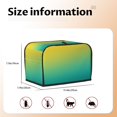 thumbnail image 5 of Picia Teal To Yellow Gradient Print 2 Slice Toaster Cover , Toaster Protector Dustproof Kitchen Appliance Cover, Kitchen Appliance Dustproof Protector, 5 of 7