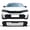 Matte Black, variant on Ikon Motorsports Front Lower Grille Fits 2025-2026 Honda Civic Sedan & Hatchback Type R TR Style Matte Black ABS Replacement Front Bumper Hood Grille