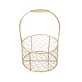 thumbnail image 4 of Iron Flower Basket Handheld Flower Basket Flower Arrangement Golden Iron Crafts Hand Gift Flower Basket Handheld Flower Basket Flower Bundle Packaging Basket, 4 of 8