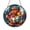 Acrylic 3.5 Inch, variant on Circular Koi Fish Stained Glass Window Suncatcher, Vibrant Swimming Koi Design, Harmony and Prosperity Symbol, Serene Nature Home Decor
