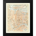 thumbnail image 2 of Baedeker 12x14 Black Modern Framed Museum Art Print Titled - Europe Amsterdam Netherlands - Baedeker 1910, 2 of 5