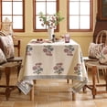 thumbnail image 3 of Mantel ISAENNE de lino beige claro, 160 x 260 cm, resistente a las manchas, 3 of 8