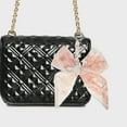 thumbnail image 2 of Unique Bargains 1 Pc Trendy Bow Scarf Letter L Handbag Charm Decorative Keychain Orange, 2 of 5