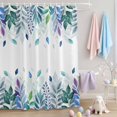 thumbnail image 2 of Shower Curtain Green Leaves Shower Curtains for Bathroom Decor, Waterproof Polyester Shower Curtain Set with Hooks, Extra Long 72" x 84" Leaf Branch, 2 of 9