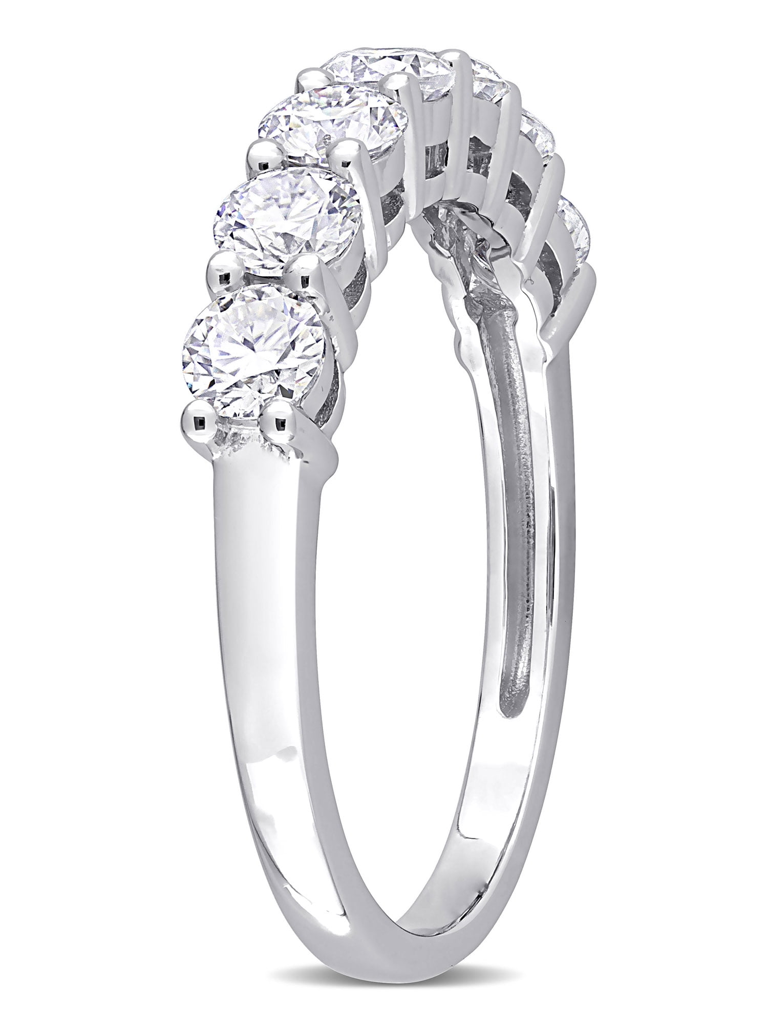 Everly Women's Moissanite 10k White Gold Ring
