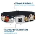 thumbnail image 4 of Crunchyroll Pet Collar, Dog Collar Metal Seatbelt Buckle, Hells Paradise Gabimaru and Sagiri Title Pose and Logo Red, 11 to 16.5 Inches 1.0 Inch Wide, 4 of 8