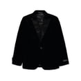 thumbnail image 2 of Kids World Boys' Velvet Blazer Color: black Size: 7, 2 of 4