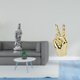 thumbnail image 2 of Escultura De Buda Guan Yin, Adorno De Piedra, Figura Creativa Con Gesto De Dedo, Feng Shui, Escritorio, Armario, Estante, Decoración Del Hogar Y La Sala De Estar., 2 of 8