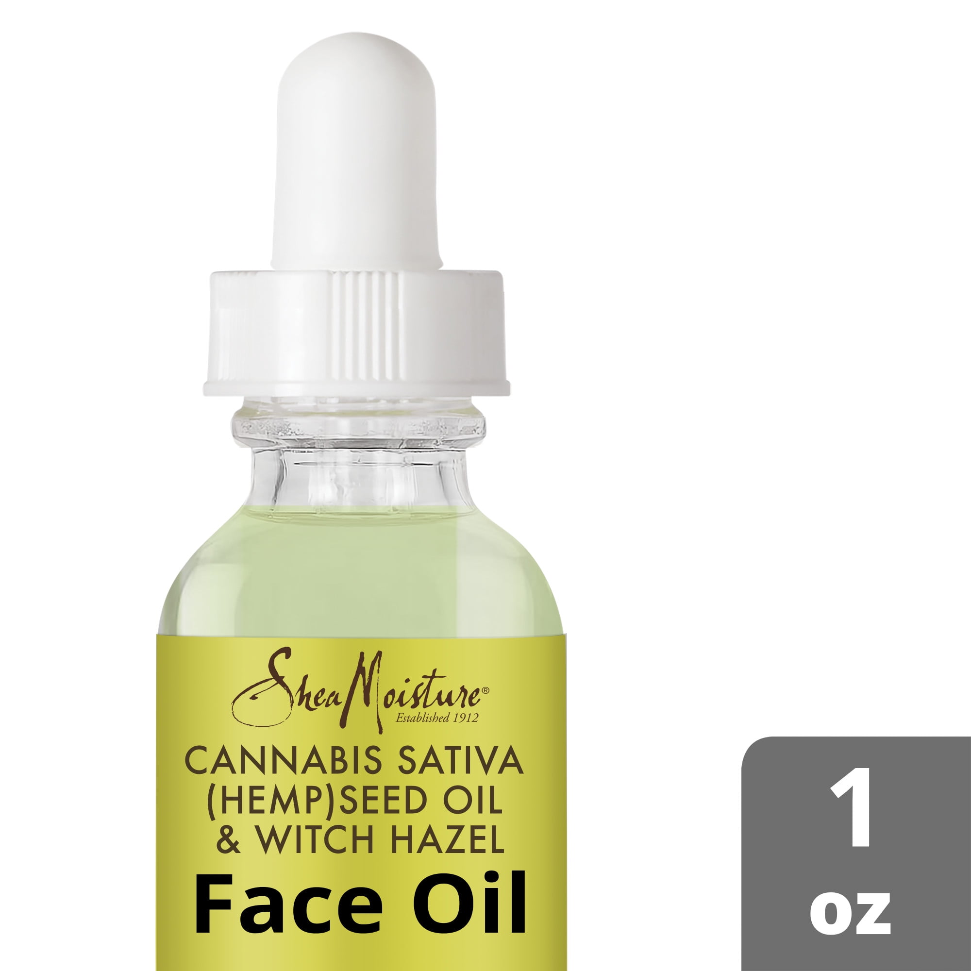 SheaMoisture Cannabis Sativa Seed Oil & Witch Hazel Skin Rescue Face Oil, 1 fl oz