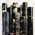 thumbnail image 2 of Gray Marble Self-Adhesive Wallpaper Waterproof Vinyl Peel and Stick Wallpapers for Old Furniture Kitchen Countertop Granite Film, 2 of 9