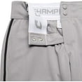 thumbnail image 5 of TOURNAMENT w/Pipe Softball Pant - GREY,BLACKPIPE - L, 5 of 7