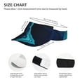 thumbnail image 4 of Disketp Blue Marble And Gold Sun Visors for Women Men Unisex Tennis Golf Visor Hat Adjustable Summer Hats Sport Outdoor Visor Hat UV Protection Cap, 4 of 8