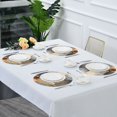 thumbnail image 4 of WOBOGO Brown Petal Texture Round Placemats Set of 6 Heat Resistant Washable Kitchen Table Decorations 15.4in, 4 of 7