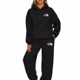 thumbnail image 3 of Woman Hoodies Sets Letters Printing Loose Hooded Two Piece Sweatpants Jogger Pants Set Sweatsuit Tracksuit, 3 of 4