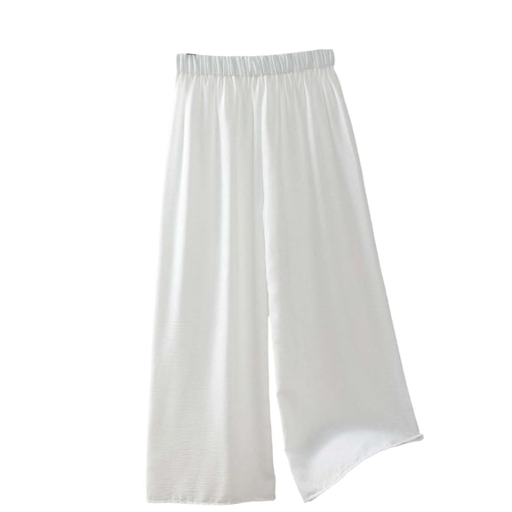 BUIGTTKLOP Pajamas Pants for Women Elastic High Waisted Lounge Pants Straight Wide Leg Sleep Pants