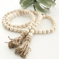 thumbnail image 2 of SPRING PARK Wooden Bead Garland Farmhouse Rustic Country Tassle Prayer Beads Wall Hanging Decorations, 2 of 7