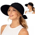 thumbnail image 2 of Breezora 2 in 1 Womens Sun Visor Sun Hat Zipper Off Ponytail Friendly Lightweight Summer Cap, 2 of 9