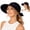 Black, variant on Women's Sun Visor Hat Wide Brim UV Protection Ponytail Hat Lightweight Summer Sports Cap Sun Hat Beach Hat Packable Visor Purple One Size