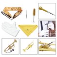 thumbnail image 2 of A través de tela Kit de herramientas de limpieza de trompeta con paño pasante Guantes de cepillo de tela de limpieza Abody A través de tela, 2 of 3