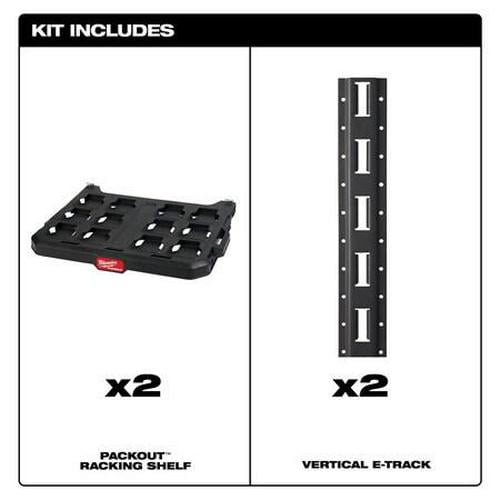 Milwaukee Tool PACKOUT 2-Shelf Racking Kit