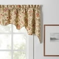 thumbnail image 3 of Ellis Curtain Regency Swag Shaped 3" Rod Pocket Valances for Windows 50" x 30" Antique, 3 of 5
