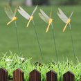 thumbnail image 4 of Garden Dragonfly Stakes, 10PCS Decorative Pole Ornaments for Flower Pots, Whimsical Outdoor Yard Patio Spring Decor, 4 of 5